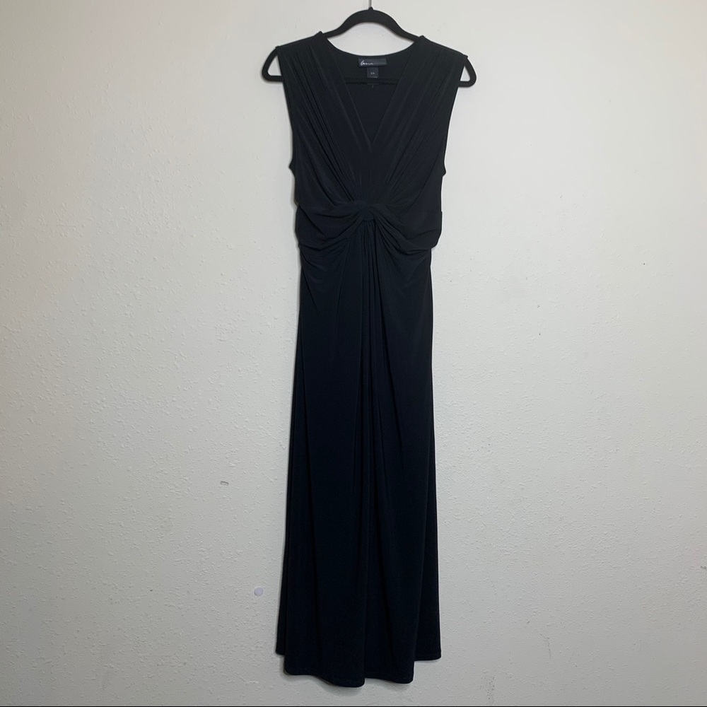 Lane Bryant Black Wrap Sleeveless Midi Dress